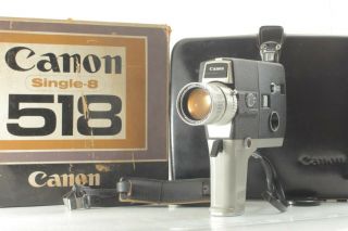 【n Mint】 Canon Single 8 518 Movie Film Camera 9.  5 - 47.  5mm F/1.  8 From Japan 173
