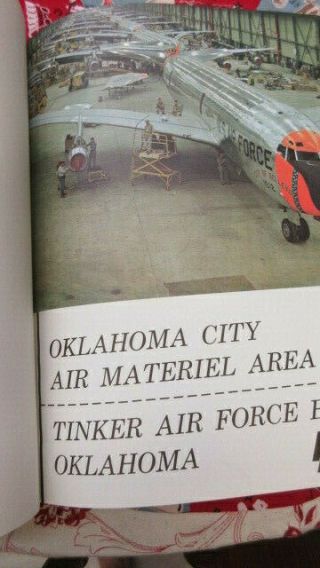 Vintage 1962 Tinker Air Force Base 20th Anniversary Yearbook Oklahoma Book USAF 2
