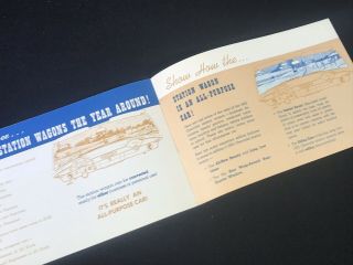 Vtg 1955 Chevrolet Chevy Station Wagon & Convertibles Dealer Sales Brochure 4
