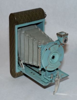 Kodak Petite 127 Size Vest Pocket Camera - Blue And Beige/brown