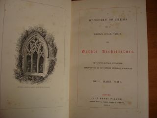 Old GLOSSARY OF TERMS IN GRECIAN ROMAN ITALIAN GOTHIC ARCHITECTURE Set 1850 7