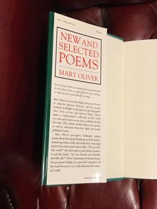 and Selected Poems by Mary Oliver Signed First Edition National Book Award 2
