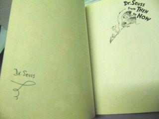 DR.  SEUSS - SIGNED Book: From Then To Now Book (Limited Ed. ,  1986 Japan) 4