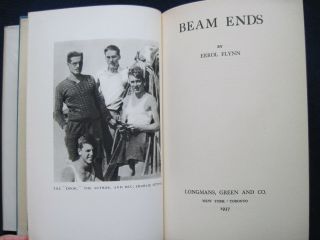 BEAM ENDS by ERROL FLYNN - 3rd Printing in Dust Jacket 2