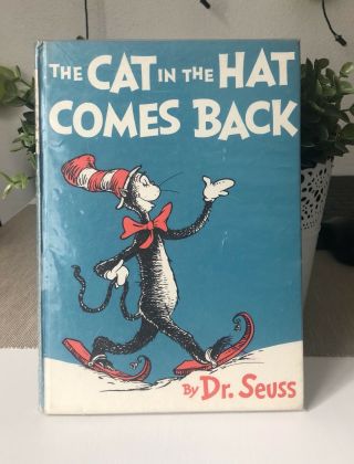 The Cat In The Hat Comes Back By Dr.  Seuss 1961 Vintage Children’s Book