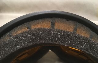 Vintage 1990s OAKLEY O - FRAME Ski Snowboard MX GOGGLES BLACK Frame ORANGE Lenses 5