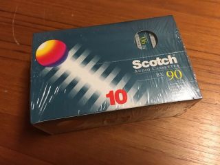 Box Of 10 Still Vintage Scotch Bx 90 3m Cassette Audio Tapes