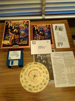Boxed Amiga 500 Game - Monkey Island 2 - Fantastic (in Ibm Xt Box)