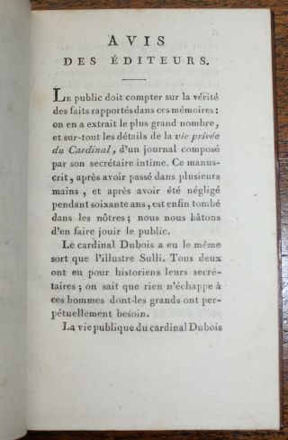 1790 ' s Vie Privée Du Cardinal Dubois Archevêque De Cambrai Second Edition Scarce 8