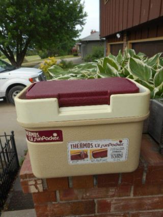 Vintage Thermos Lil Sun Packer 6 Qt Cooler Ice Chest Model 7710 Usa
