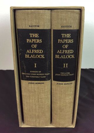 THE PAPERS OF ALFRED BLALOCK 1st ED 2 VOL SIGNED 12