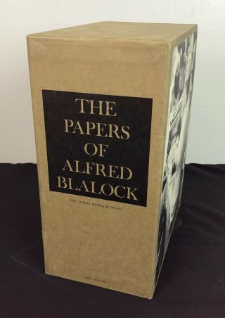 The Papers Of Alfred Blalock 1st Ed 2 Vol Signed