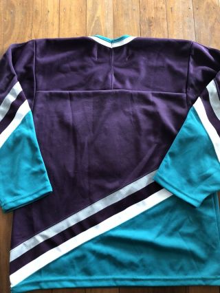 Vintage 90s CCM NHL Anaheim Mighty Ducks ice hockey jersey 5