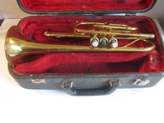 Vintage Trumpet King Cleveland 602 Usa With Hard Case Sn 555628