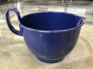 Perfect Vintage Dansk Batter Mixing Bowl,  Blue,  4 - 1/2 Quart,  8”,  Mid - Century