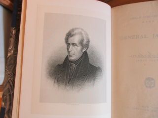 Old LIFE OF GENERAL ANDREW JACKSON Leather Book 1892 INDIANS WAR OF 1812 ARMY, 4