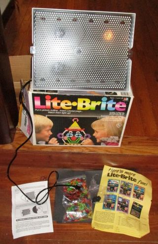 Vintage 1990 Lite Brite Light Up Design Toy