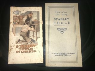 2 Vintage 1920s Stanley Sweetheart Tools Catalogs