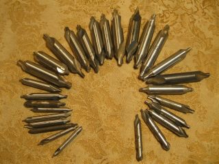 Vintage High Speed Steel Center Drill Countersink Cleveland And Other Many Sizes