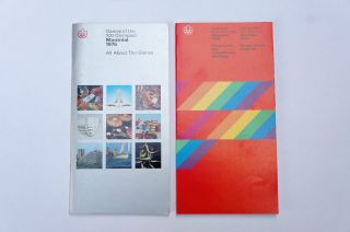 2 Official 1976 Montreal Olympics Booklets,  Publications: Competitions Program