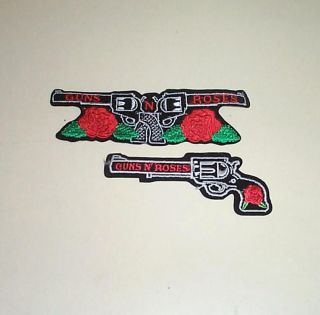 Guns & Roses 2 Vintage Embroidered Patches