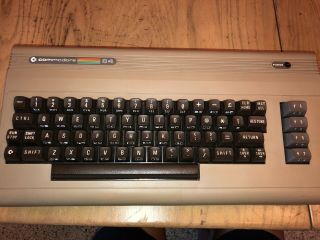 RARE Vintage Commodore 64 SR 14767 Computer With Power Supply 2