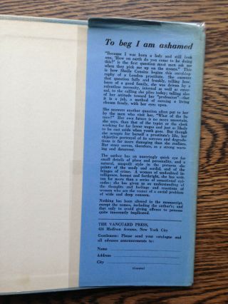 Sheila Cousins – To Beg I Am Ashamed (1st/1st 1938 hb with dw) Graham Greene sex 7