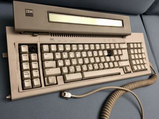 Vintage 1986 Ibm Buckling Spring Clicky Keyboard W Lcd Display,