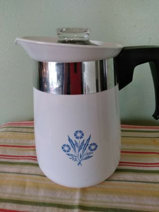 Vintage Corning Ware Blue Cornflower 4 Cup Coffee Pot – Stove Top