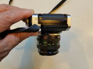 Canon AE - 1 Program 35mm SLR Camera w/50mm f/1.  8 Lens & Sunpak 1000 Flash & Case 7