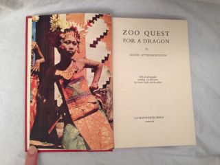 David Attenborough - Zoo Quest For A Dragon - 1st/1st 1957 Lutterworth