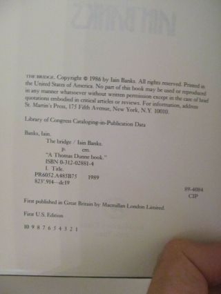 Iain Banks The Bridge 1st Edition 5
