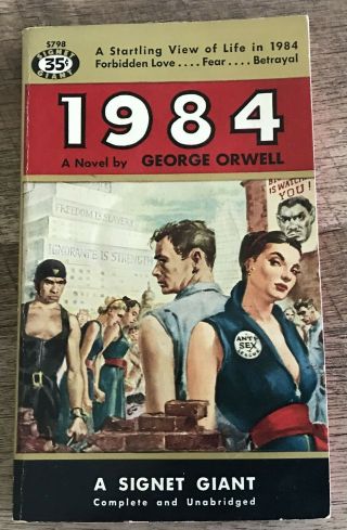 1984 Nineteen Eighty Four Signet S798 First Ed Pb/12th Print 1954 George Orwell
