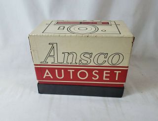 Vintage Ansco Autoset 35mm Film Camera with Rokkor 35mm f/2.  8 Lens,  Box & Paper 3