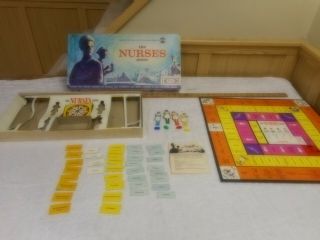 Vintage 1963 " The Nurses " Board Game By Ideal 100 Complete Cbs Tv A1
