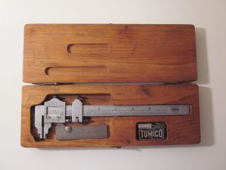 Vintage Tumico Combination Tubular Micrometer C - 75 - 6,  Lufkin 453 Pocket Caliper