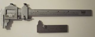 Vintage Tumico Combination Tubular Micrometer C - 75 - 6,  Lufkin 453 Pocket Caliper 2