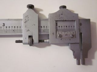 Vintage Tumico Combination Tubular Micrometer C - 75 - 6,  Lufkin 453 Pocket Caliper 4