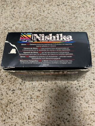Nishika N8000 35mm 3 - D film camera.  With box and manuals - 6