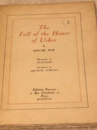 Edgar Allan Poe The Fall Of The House Of Usher Illustrations By Alastair No.  296 2