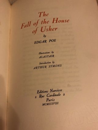 Edgar Allan Poe The Fall Of The House Of Usher Illustrations By Alastair No.  296 3