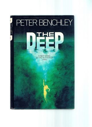 Vintage Movie Tie - In The Deep Peter Benchley 1st Jaws Shark Week Ex Cond