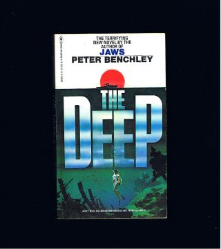 VINTAGE MOVIE TIE - IN THE DEEP PETER BENCHLEY 1st JAWS SHARK WEEK EX COND 2