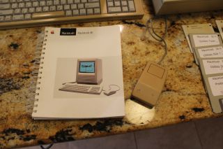 1988 Macintosh Apple Monitor,  Keyboard,  Mouse,  Printer and Manuals 6