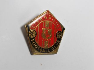Liverpool Fc - Vintage Enamel Crest Badge