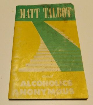 Vtg Matt Talbot Alcoholics Anonymous Booklet 9a Catholic Information Society