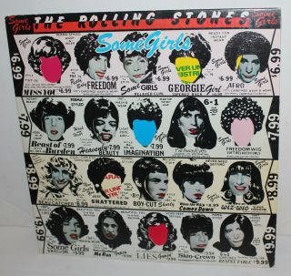 The Rolling Stones Some Girls Lp Vinyl Record Album Coc 39108 Vintage