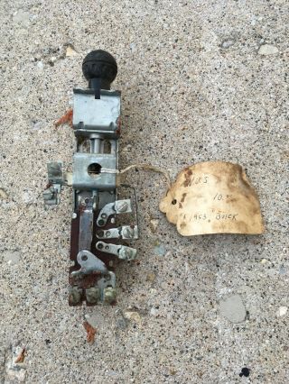 Vintage Light Switch.  Tagged Nos 1953 Buick ?? Fresh From A Large Hoarder Estate