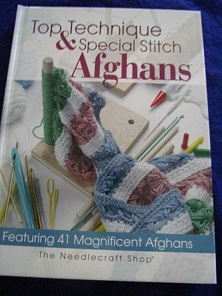 Vtg 2004 Needlecraft Shop " Afghans " Teaching Broomstick & Hairpin Lace/cro Tattn