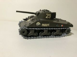 Vintage Solido Sherman Tank Diecast 1/50 Tiger